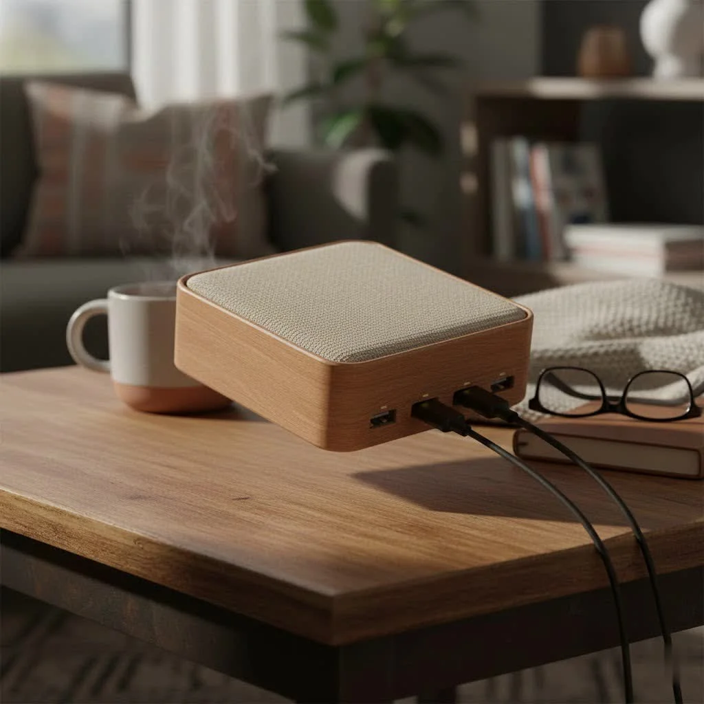 USB hub with individual power switches for peripheral control